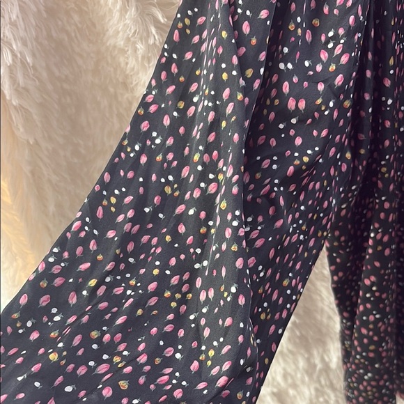 Ulla Johnson Gray Pleated Mandarin Collar Blouse - Picture 5 of 14